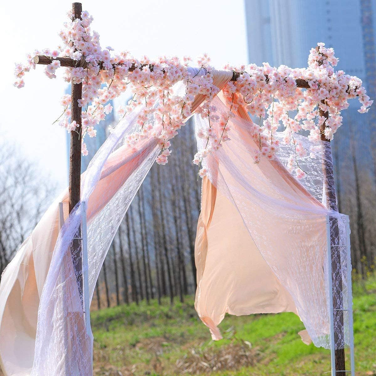 5er Pack Kirschblüten Girlanden Je 1,8 Meter lange Kunstzweige für Hochzeit, Tischdekoration & Wandschmuck