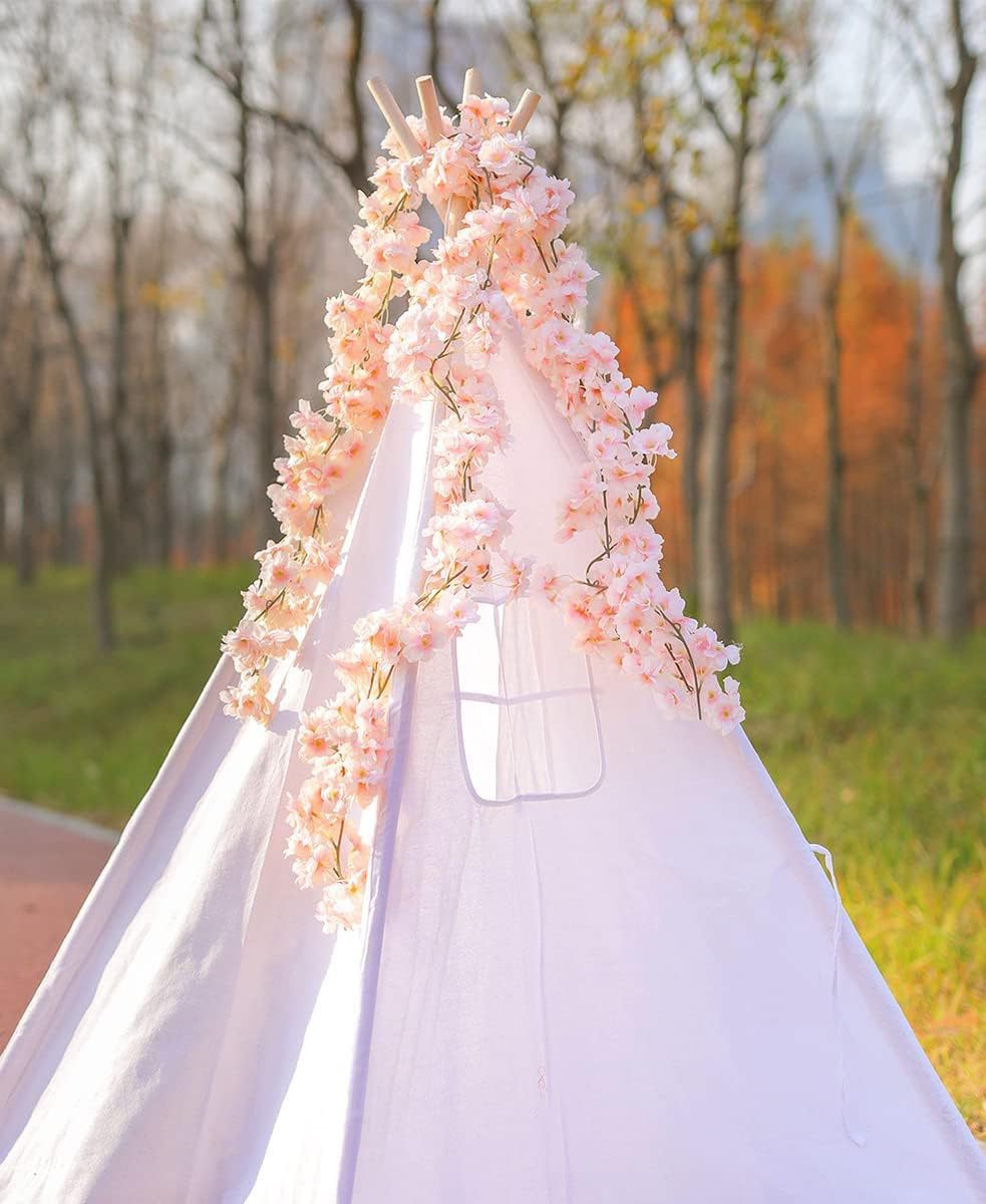 5er Pack Kirschblüten Girlanden Je 1,8 Meter lange Kunstzweige für Hochzeit, Tischdekoration & Wandschmuck
