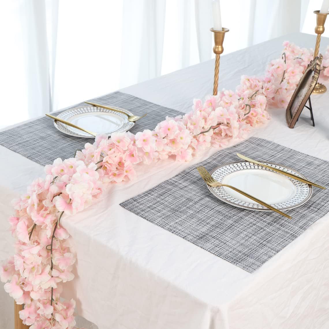 5er Pack Kirschblüten Girlanden Je 1,8 Meter lange Kunstzweige für Hochzeit, Tischdekoration & Wandschmuck