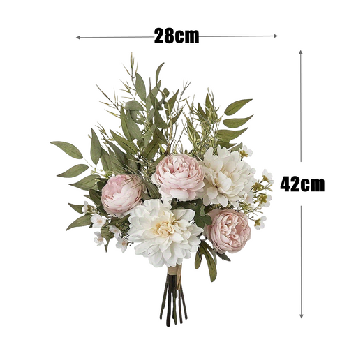 42 cm Kunstblumen Künstliche Pflanzen Blumen Dekoration Pfingstrosen SeideBlumen Arrangements