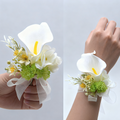 Künstliche Calla-Lily Corsage- und Boutonniere-Set für Hochzeiten