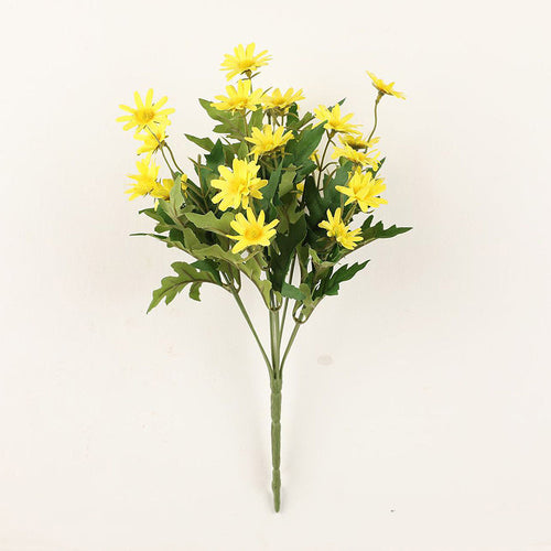 35cm Künstlicher Gänseblümchen-Strauch-Bukett – UV-beständige Künstliche Marguerite Blumen – Künstliche Blumen für Vorplatz, Garten, Terrasse, Pflanztopf und Heimdekoration