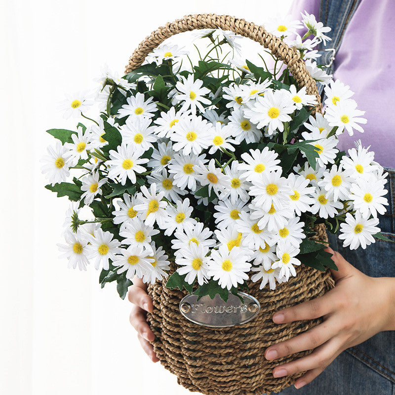 35cm Künstlicher Gänseblümchen-Strauch-Bukett – UV-beständige Künstliche Marguerite Blumen – Künstliche Blumen für Vorplatz, Garten, Terrasse, Pflanztopf und Heimdekoration