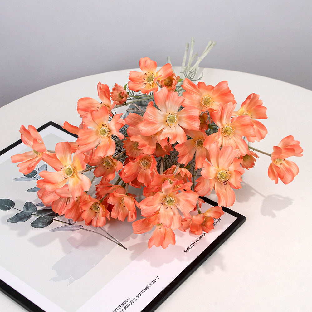 Künstliche Kunstblumen & Kosmos Pflanzen für Drinnen & Draußen – Stoffblumen Dekoration & Kunsthandwerk für Hochzeit, Bankett, Blumenparty, Zuhause, Hotel