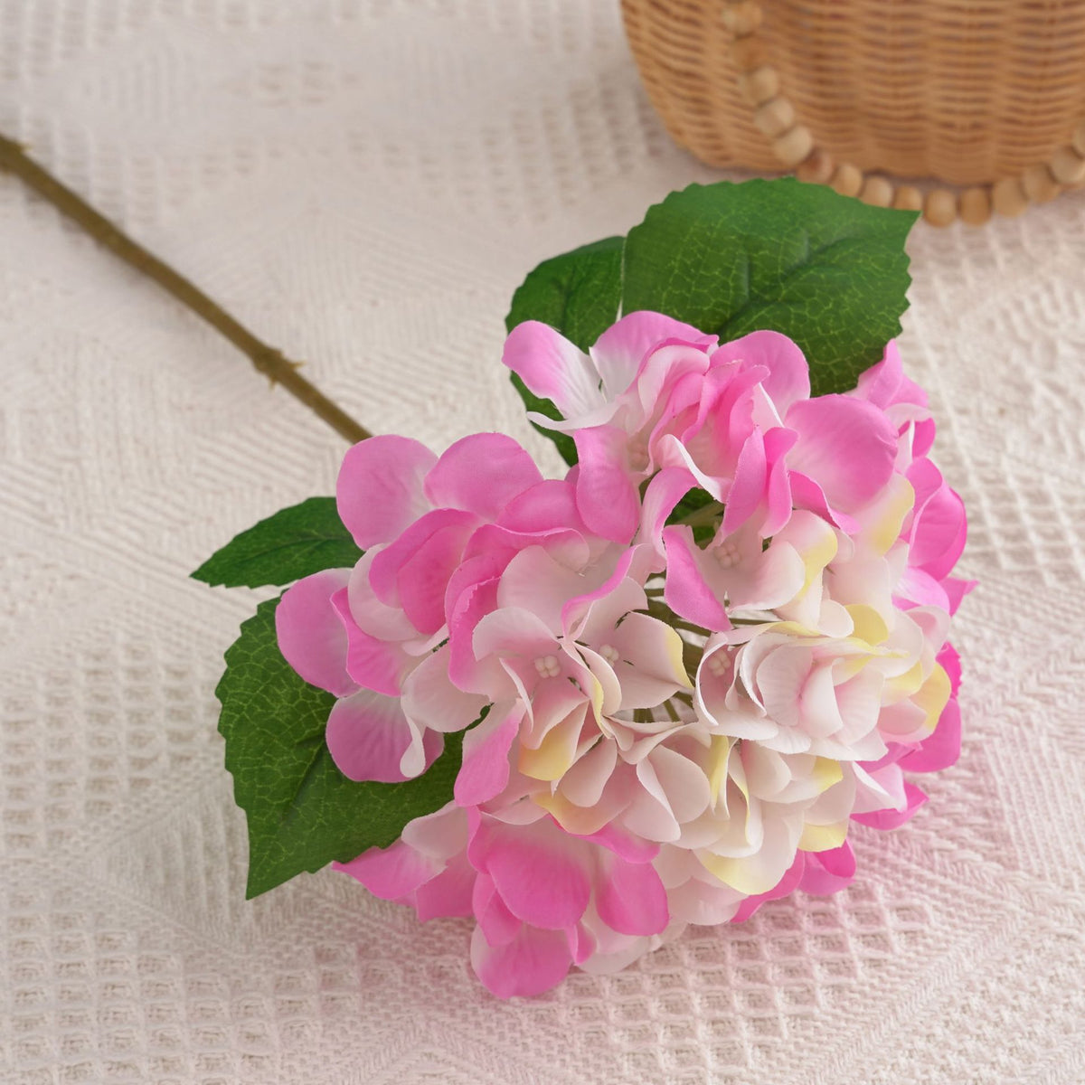 41 cm Künstlicher Hortensienzweig  – Kunstblume Dekoration im Angebot