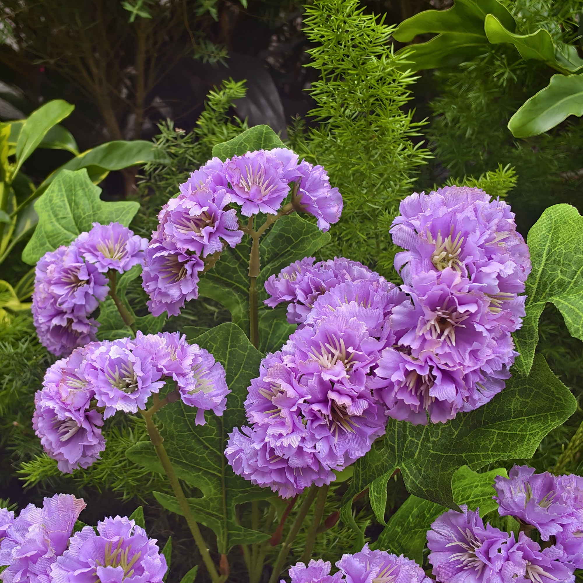 UV-Schutz Kunstblumen Vergissmeinnicht für Draußen | Wetterfester künstlicher Wildblumenstrauß für Balkon、Garten & Außenbereich | Pflegeleichte Frühlings & Sommerdeko