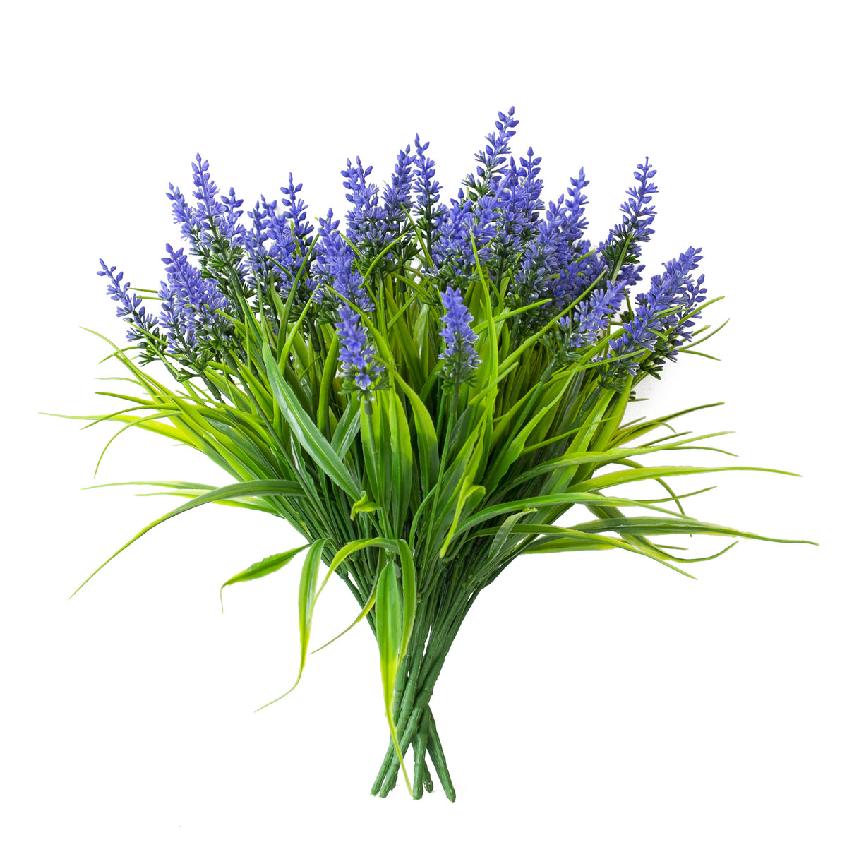 12er Set Kunst-Lavendel – wetterfest & UV-beständig, täuschend echt für Balkon & Garten