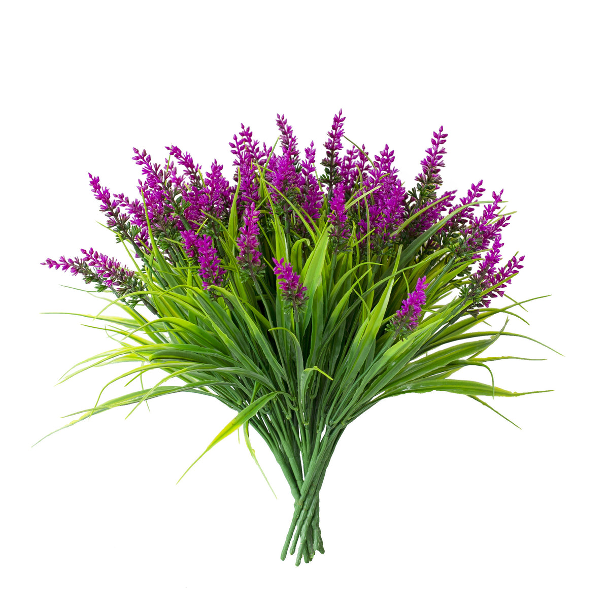 12er Set Kunst-Lavendel – wetterfest & UV-beständig, täuschend echt für Balkon & Garten