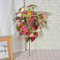Künstliche Coleus-Pflanze, 45 cm, Buschform, für Innenraum, Hotel- und Schaufensterdekoration