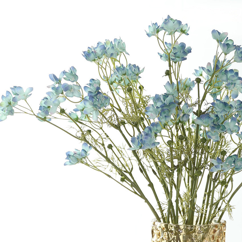 Künstliche Rittersporn-Blütenbusch, 55 cm, Plastik, für Hochzeiten, Zuhause und Dekoration