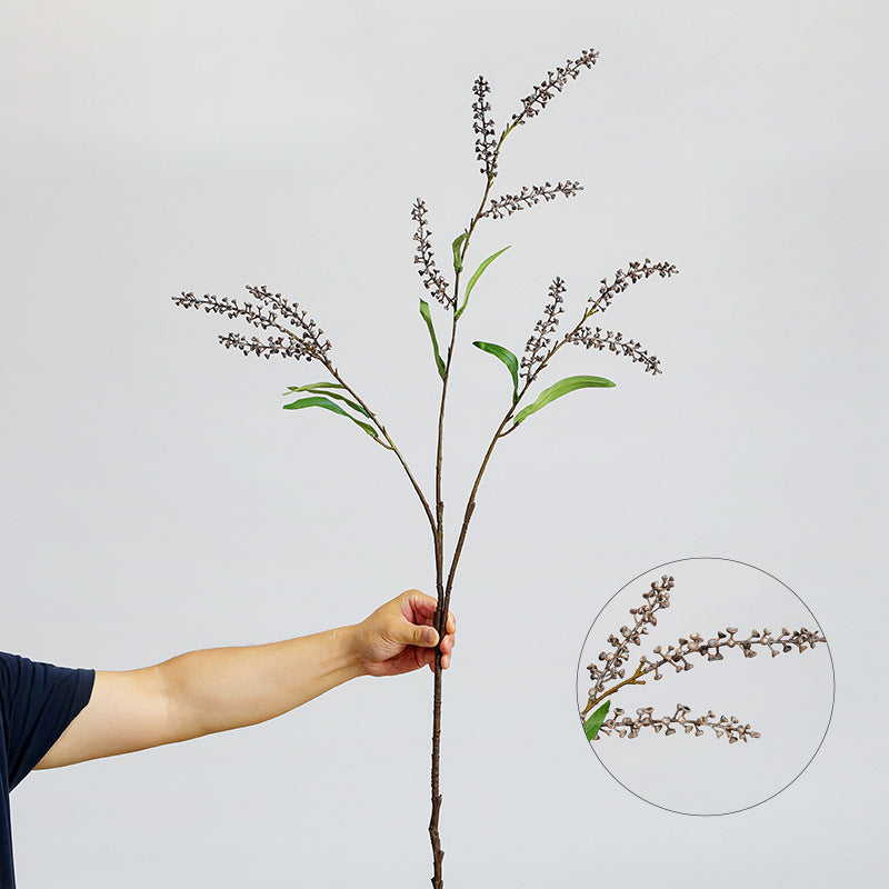 Künstlicher Salzbeeren-Zweig, 110 cm Länge, Einzelstiel aus Kunststoff, für Hochzeitsdekoration und Gewerberäume