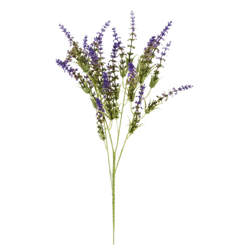 Künstliche Lavendel-Büsche, 24 Blüten, 66 cm Höhe, aus haltbarem Kunststoff für Hochzeiten, Innenraumdekoration und Gewerbe