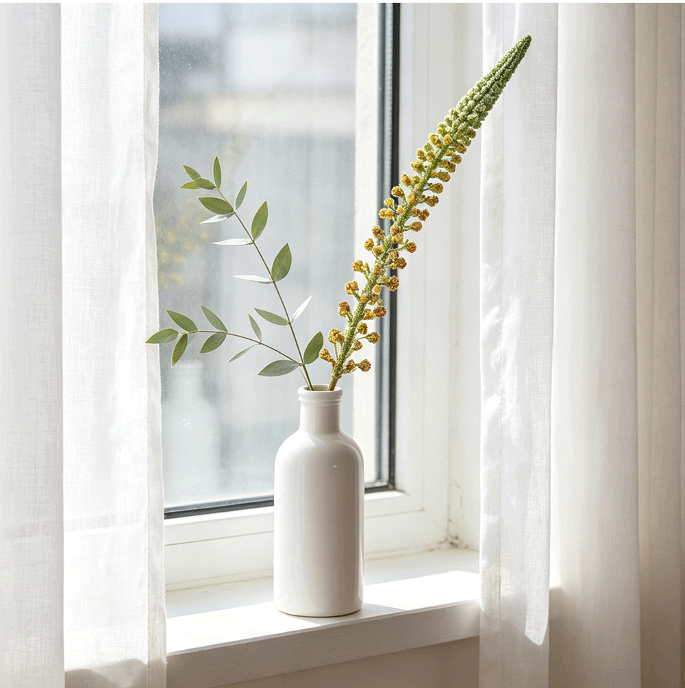 Künstliches Fuchsschwanzgras, Einzelstiel mit Schachtelhalm-Optik, PE/PVC, 81 cm – für Hochzeit, Deko und Gewerbe