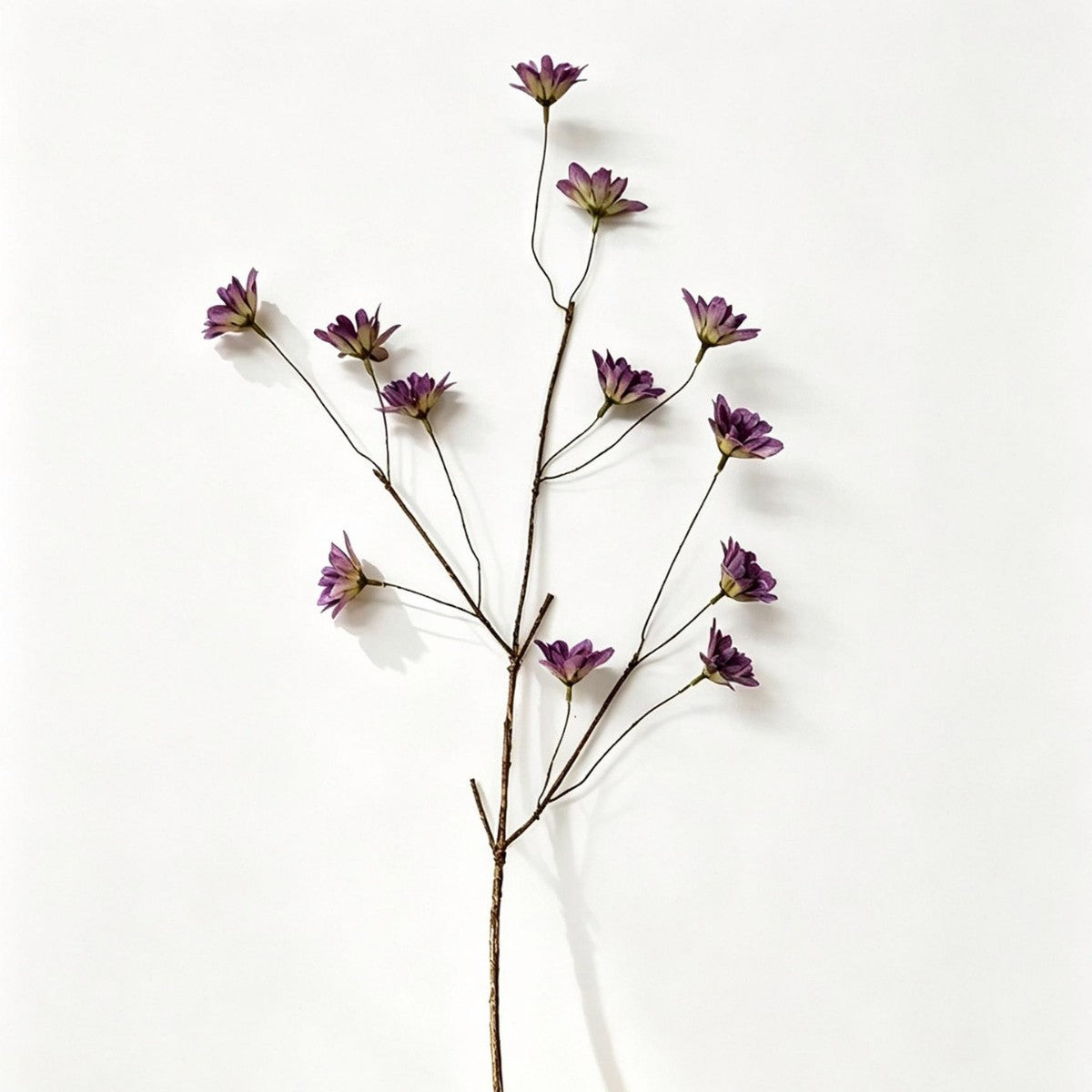 Künstlicher Rittersporn-Blumenstrauß, 12 Blüten, 49 cm hoch, Seidenstoff, für Hochzeit, Innenraum, Gewerbe-Deko