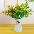 Künstlicher Wildfrüchte-Busch, 1 Stück, Kunststoff-Mix, 35 cm, für Hochzeit, Hotel, Büro und Zuhause