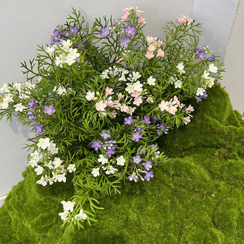 Künstlicher Chrysanthemen-Busch, Kunststoff, Gänseblümchen-Optik, Kamille-Stil, Dekoblumen für Hochzeit, Zuhause und Terrasse