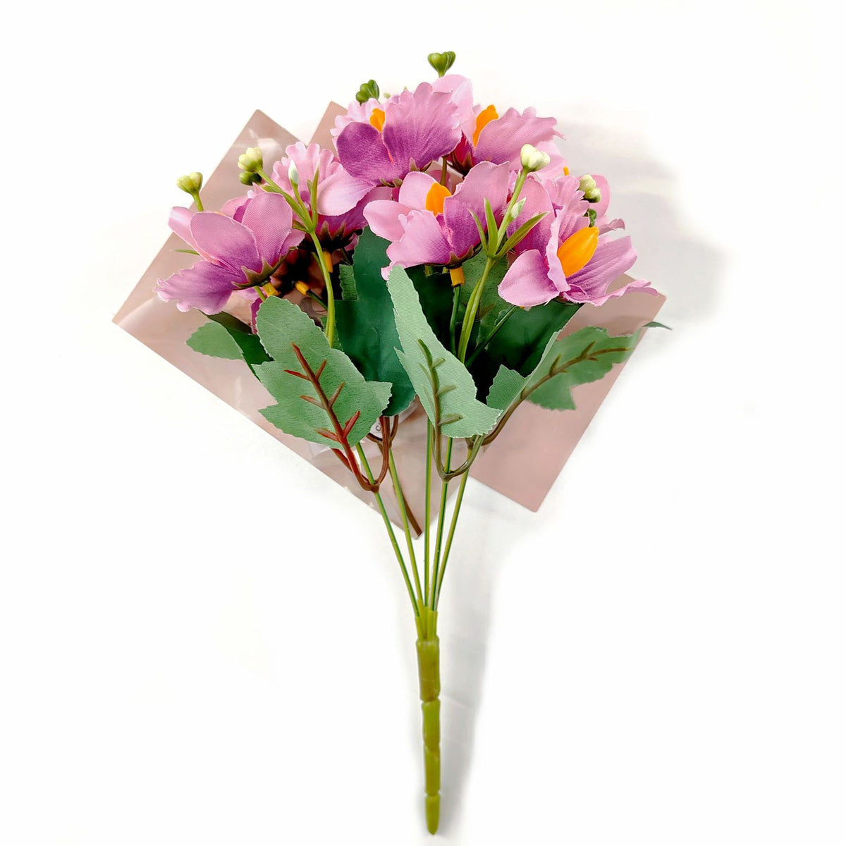 Künstliche Cattleya-Blumenstrauß, 30 cm hoch, 10 Blüten, Seidenstoff, rustikaler Stil, für Hochzeiten und Innendekoration