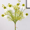 Künstlicher Sonnenhut Blumenstrauß, 4 Stiele mit 6 Blüten, Seidenstoff-Optik, für Hochzeit, Hotel, Schaufenster und Zuhause