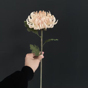Kunstblume Zinnie, Einzelstiel mit 1 Blüte, PU, Herbstfarben im Vintage-Stil, für Hochzeit, Hotel und Dekoration