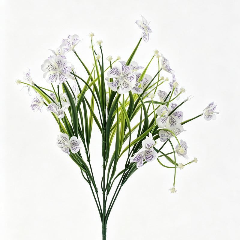 Künstlicher Wassergras-Busch aus Kunststoff, 1 Stück, Kunstpflanze für Hochzeit, Schaufenster und Blumentrog