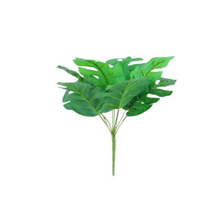 Künstliche Monstera-Pflanze, 9 Blätter, 100 cm hoch, für Innen- und Außenbereich, UV-beständig