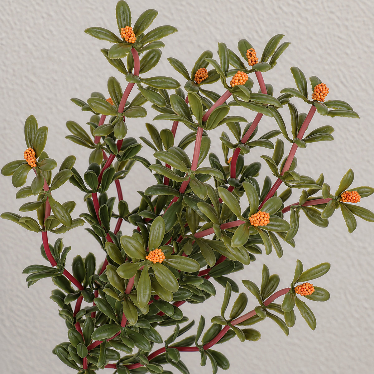 Künstliche Portulak-Pflanze (Bush) mit Stielen, Kunststoff PE/PVC, 34 cm, für Hochzeit, Schaufenster und Raumdekoration