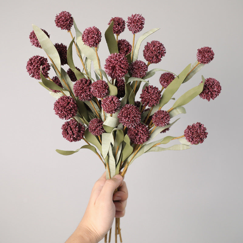 Künstliche Chrysanthemen-Blumenbusch, 6 Blüten, 42 cm, Polyester-Seide, für Hochzeiten, Outdoor und Zuhause