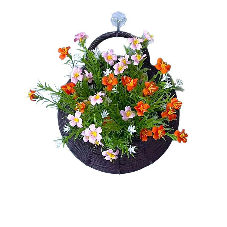 Künstliche Gypsophila-Busch mit Topf, 25 cm, Seidenblumen, Wanddekoration, Innenbereich, Hochzeit, Trauerfeier, Shop-Deko
