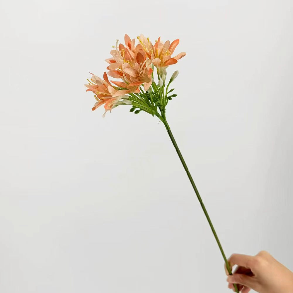 Künstliche Agapanthus-Blume, einzelner Stiel, 60 cm, moderne Innendekoration für Hochzeiten und Zuhause