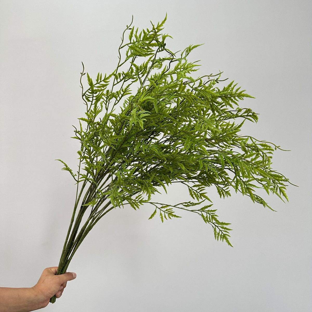 Kunstpflanze Farn, Persischer Farn Büschel aus Weichgummi, 80 cm, für Hochzeit, Schaufenster und Gewerbe