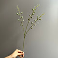 Kunstpflanze Eukalyptus mit Früchten, Bund mit 3 Zweigen, 5er-Pack, Kunststoffzweige, Hochzeit, Schaufenster, Hotel
