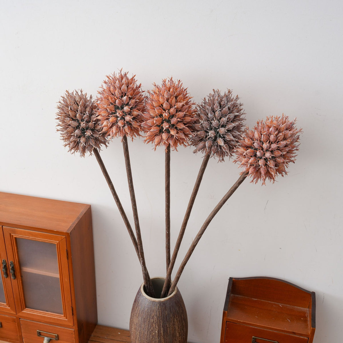Künstliche Ananas-Blüte (Eucomis), Einzelstiel, Kunststoff PE/PVC, 68 cm, für Hochzeit, Hotel und Dekoration