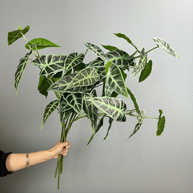 Künstliche Begonien-Busch, 71 cm hoch, 31 cm breit, Plastik, für Innen- und Außenbereich, Dekoration