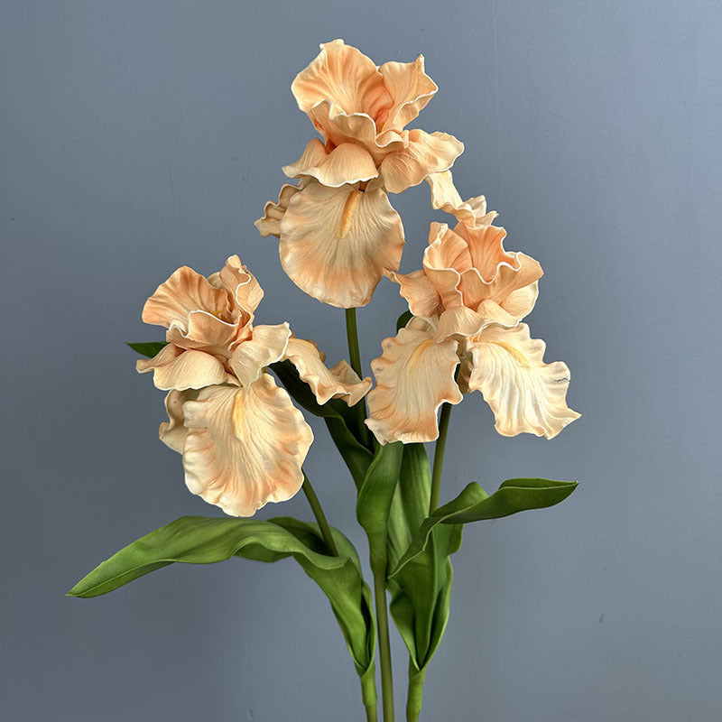Künstliche Iris aus PU, 64 cm hoch, 15 cm Blütendurchmesser - für Hochzeiten, Büros, Hotels & Wohnaccessoires, 6 Farben