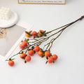 Künstliche Mini-Persimmon-Blüten, Busch mit 14 Blüten, 70 cm lang, aus Schaumstoff, für Hochzeiten, Hausdekoration und Außenbereich