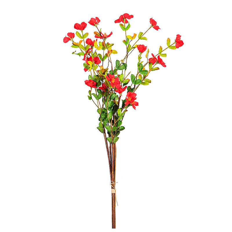 Rustikaler Wildblumen-Strauß aus Seidenstoff, 18 Blüten, 50 cm hoch, für Hochzeit, Dekoration, Büro