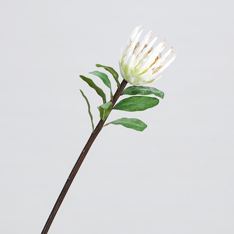 Künstliche Protea-Königsblume, einzelner Stiel, 56 cm Länge, für Hochzeitsdekoration und Inneneinrichtung