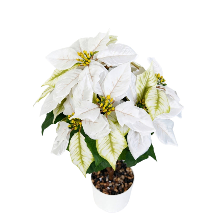 Künstliche Weihnachtssterne, 52 cm hoch, aus Seidenstoff, für Innenräume, Weihnachtsdekoration, Hotel und Eventdesign