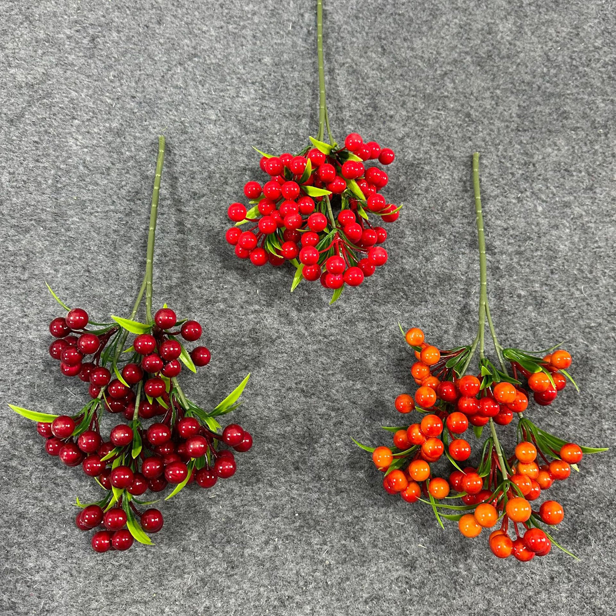 Künstliche Mistelzweige 35 cm – Plastik-Dekobranch für Weihnachten, Hochzeit, Gastgewerbe – 1 Stiel, realistisch, langlebig