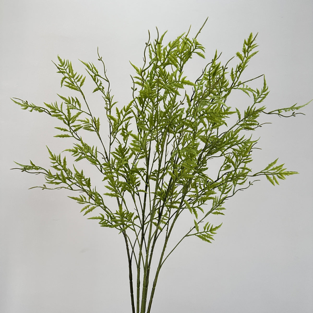 Kunstpflanze Farn, Persischer Farn Büschel aus Weichgummi, 80 cm, für Hochzeit, Schaufenster und Gewerbe