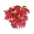 Künstliche Poinsettie, 52 cm hoch, 23 cm Blütendurchmesser, für Hochzeiten und Innenräume