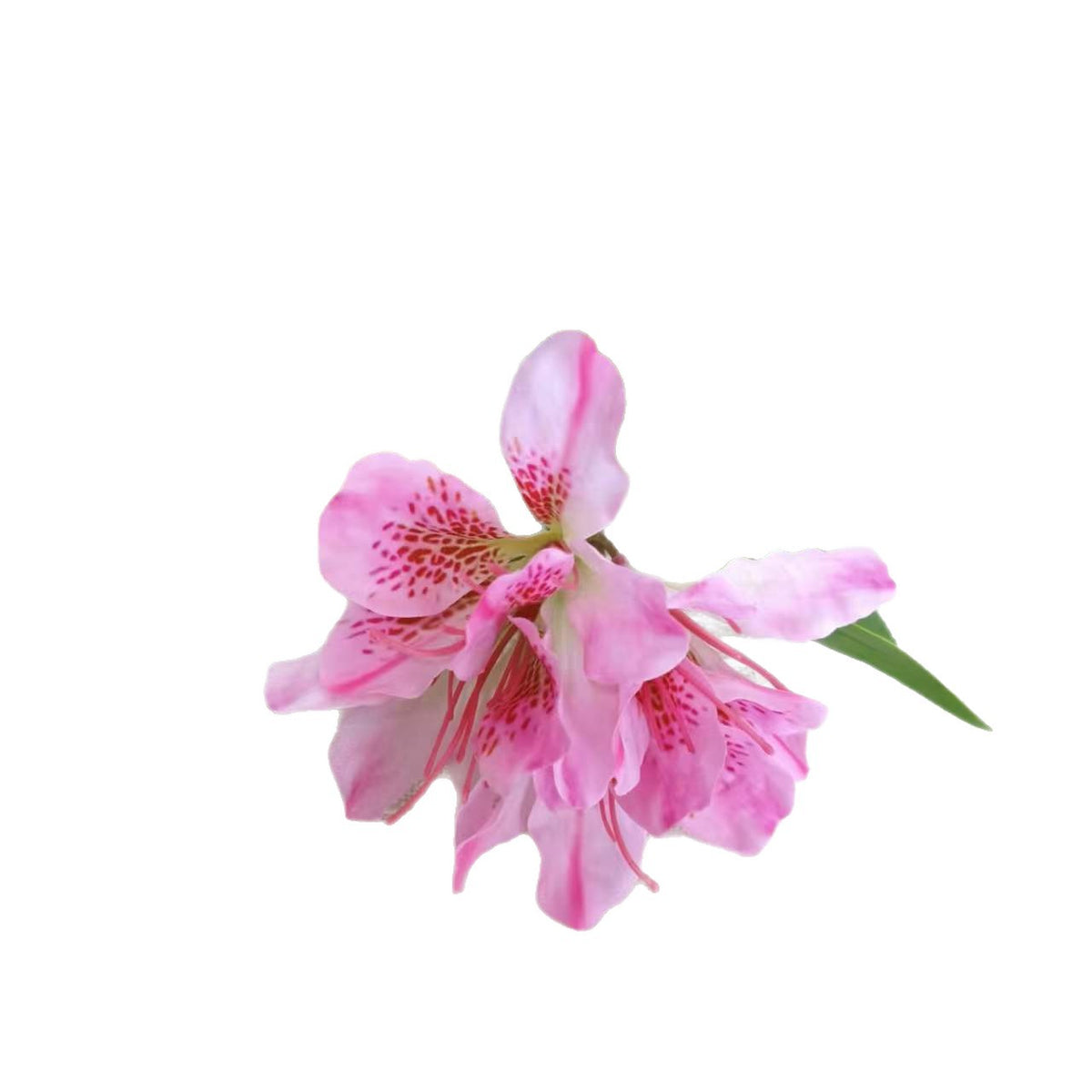 Kunstblume Rhododendron, 70 cm hoch, 3 Blüten, aus Seidenstoff, für Hochzeiten und Innendekoration