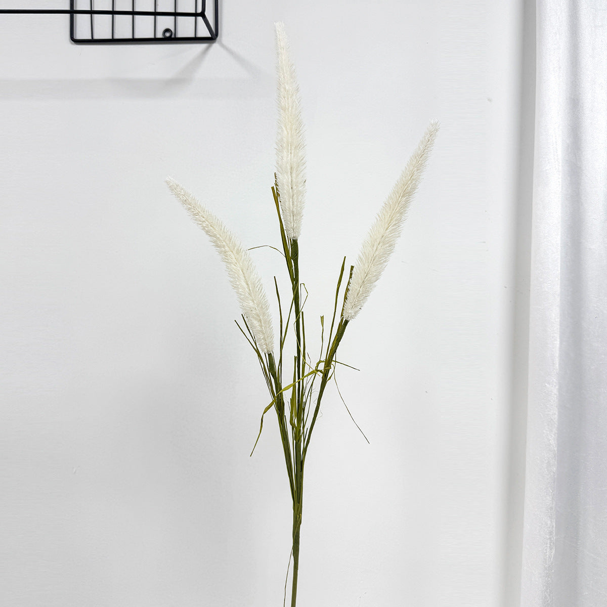 Künstliche Schilf- und Fuchsschwanzgräser, 3-Blüten-Busch, 90 cm, PE-Material, für Hochzeit, Wohnraum und Gewerbe
