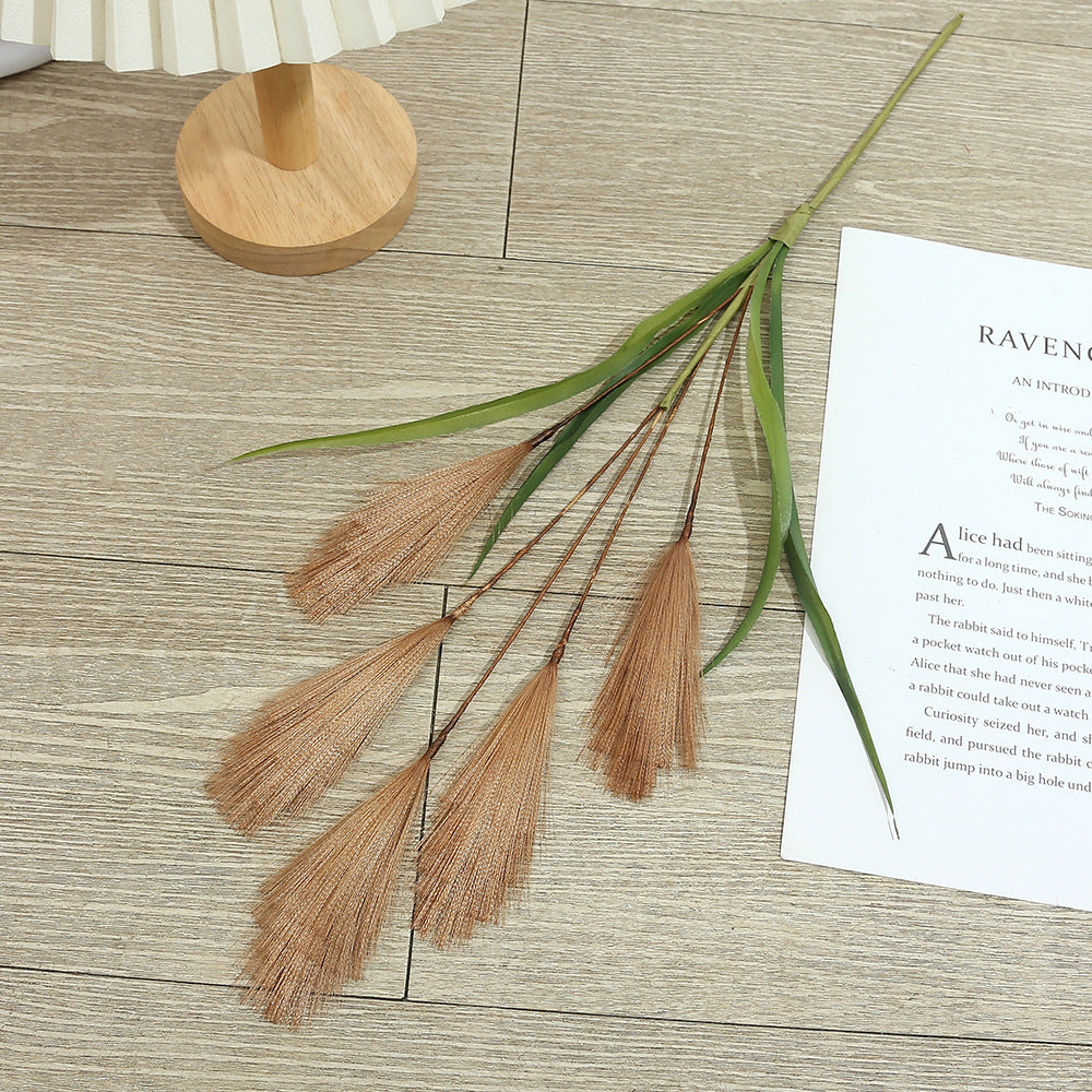 5 künstliche Pampasgras-Stiele, 50 cm, moderne Deko für Hochzeiten & Wohnaccessoires