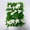 Künstliche Veilchen-Hecke, ausziehbarer Zaun aus Kunstblumen, 1 Stück, Stoff, für Garten, Balkon, Hochzeit und Gastronomie