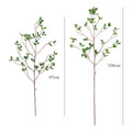 Künstliches Milan-Blatt, Banyan-/Ficus-Zweig mit Blättern, Einzelzweig 1 Stück, Kunstseide-Stoff, 87 cm, für Hochzeit & Schaufenster