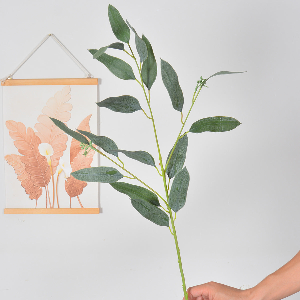 Künstliche Eukalyptus- und Farn-Blumenstrauß, 68 cm, für Hochzeiten, Büro und Wohnraum