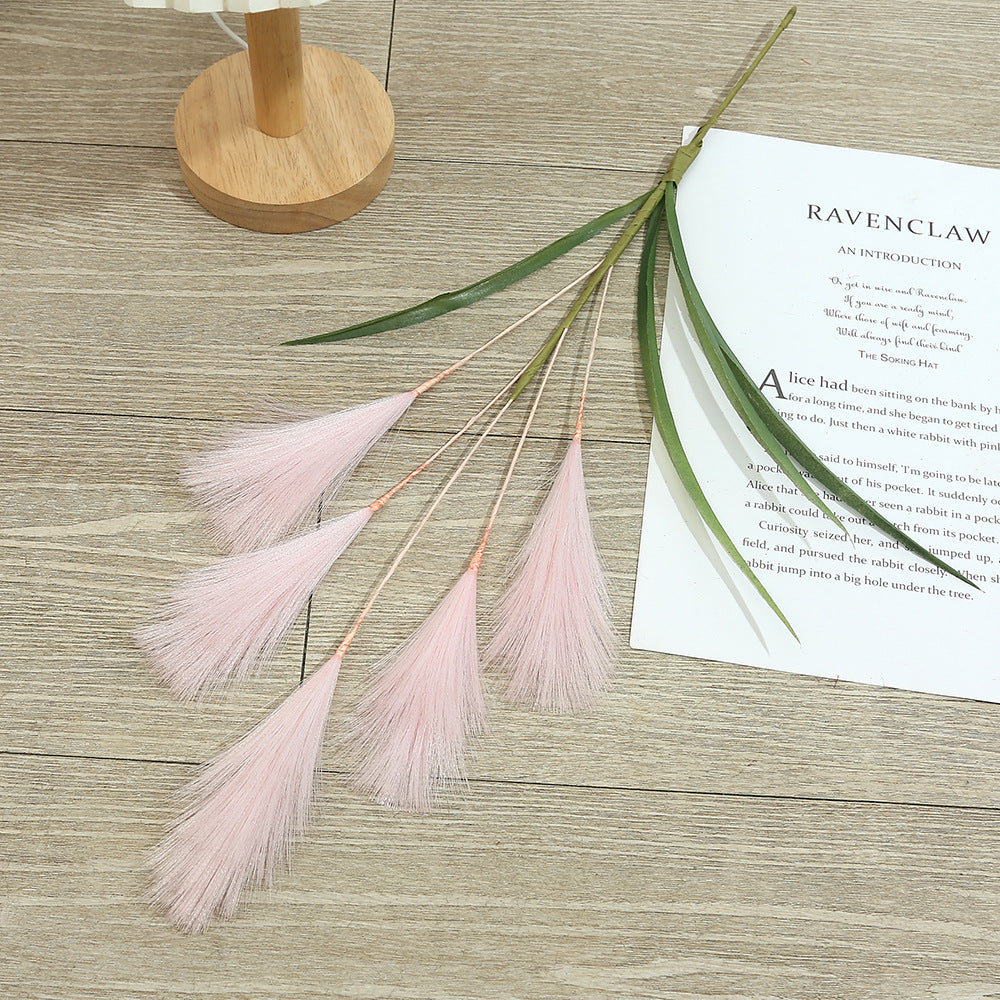 5 künstliche Pampasgras-Stiele, 50 cm, moderne Deko für Hochzeiten & Wohnaccessoires