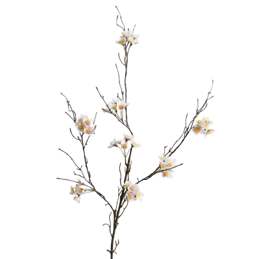 Künstlicher Pflaumenblüten-Zweig, 80 cm, aus Kunststoff, für Hochzeiten, Büros und Innendekoration