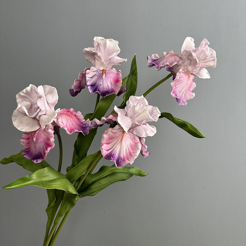 Künstliche Iris aus PU, 64 cm hoch, 15 cm Blütendurchmesser - für Hochzeiten, Büros, Hotels & Wohnaccessoires, 6 Farben